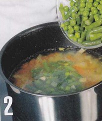 приготовление суп пюре из зеленого горошка